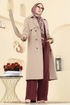 Trenchcoat 039OZT1013-MS Stone - Thumbnail