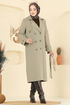 Trenchcoat 040OZT1013-MS Almond Green - Thumbnail