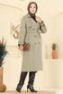 Trenchcoat 040OZT1013-MS Almond Green - Thumbnail