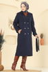 Trenchcoat 040OZT1013-MS Navy Blue - Thumbnail