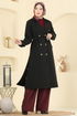 Trenchcoat 042OZT1013-MS Black - Thumbnail