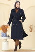 Trenchcoat 042OZT1013-MS Navy Blue - Thumbnail