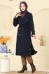 Trenchcoat 042OZT1013-MS Navy Blue - Thumbnail