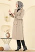 Trenchcoat 042OZT1013-MS Stone - Thumbnail