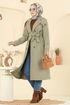 Trenchcoat 043OZT1013-MS Almond Green - Thumbnail