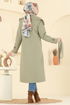 Trenchcoat 043OZT1013-MS Almond Green - Thumbnail
