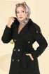 Trenchcoat 043OZT1013-MS Black - Thumbnail