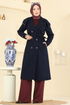 Trenchcoat 043OZT1013-MS Navy Blue - Thumbnail