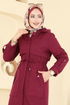 Trenchcoat 3069KTR750-MS Burgundy - Thumbnail