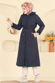 K.T.R. - Trenchcoat 3069KTR750-MS Navy Blue