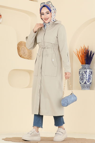 K.T.R. - Trenchcoat 3069KTR750-MS Stone - 417391