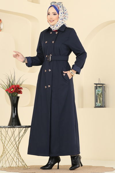 O.R.G. - Trenchcoat 4901ORG1169-MS Navy Blue - 414216