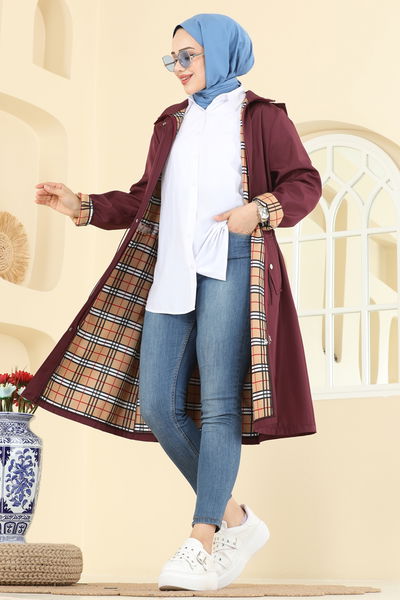 Z.R.F. - Trenchcoat 5533ZRF469-MS Burgundy - 408454