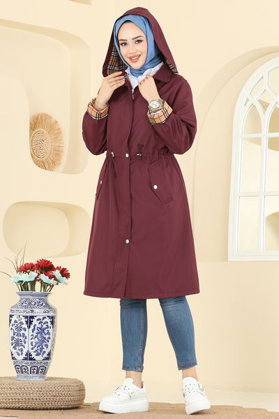 Z.R.F. - Trenchcoat 5533ZRF469-MS Burgundy - 408457