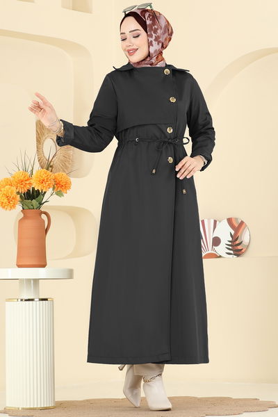 A.N.T. - Trenchcoat 6223ANT466-MS Black - 413433
