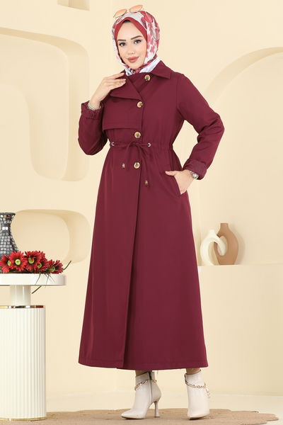 A.N.T. - Trenchcoat 6223ANT466-MS Burgundy - 413400