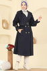 Trenchcoat 6226ANT466-MS Dark Denim - Thumbnail