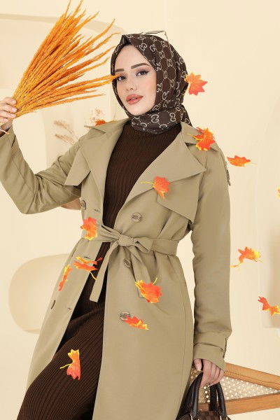 B.İ.S.S.K. - Trenchcoat 6248BSK463-MS Almond Green