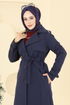 Trenchcoat 6248BSK463-MS Navy Blue - Thumbnail