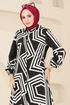Tunic 0173BG354-MS Black&Ecru - Thumbnail