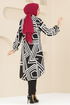 Tunic 0173BG354-MS Black&Ecru - Thumbnail
