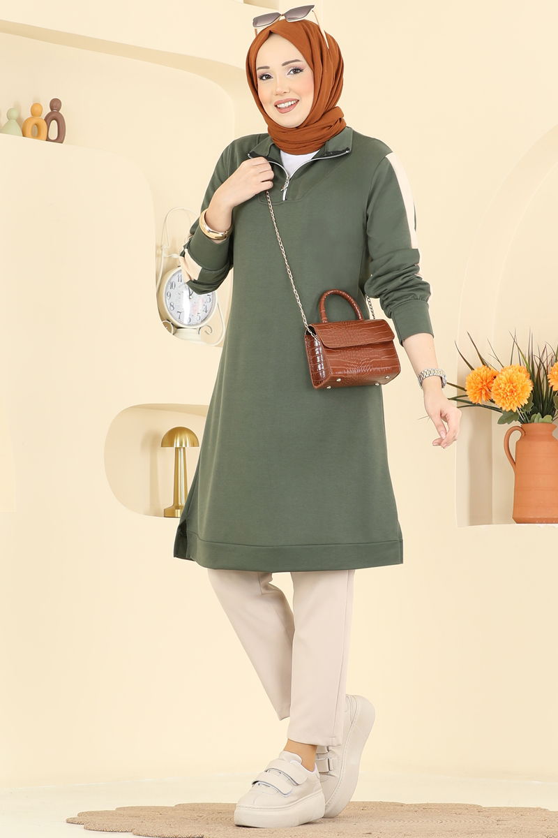 بلوز اخضر عفني 1006ETT926-MS