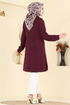 بلوز خمري 1008ETT926-MS - Thumbnail