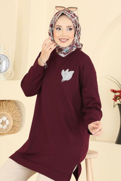 E.T.T. - Tunic 1018ETT926-MS Burgundy