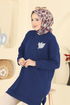 Tunic 1018ETT926-MS Navy Blue - Thumbnail