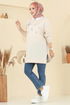 Tunic 102OZN1046-MS Beige - Thumbnail