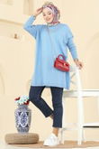 K.L.N. - Tunic 1047KLN570-MS Baby Blue