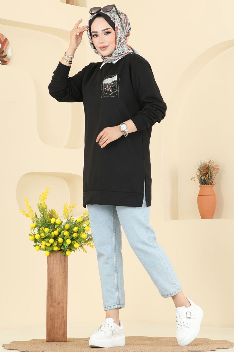 بلوز أسود 104OZN1046-MS