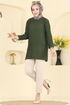 بلوز اخضر عفني 133OZN1046-MS - Thumbnail