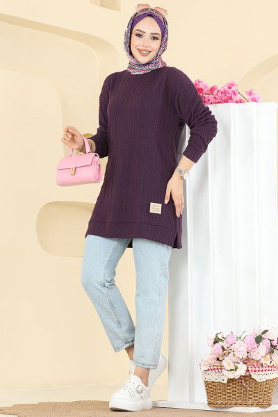 B.O. - Tunic 190BO429-MS Damson