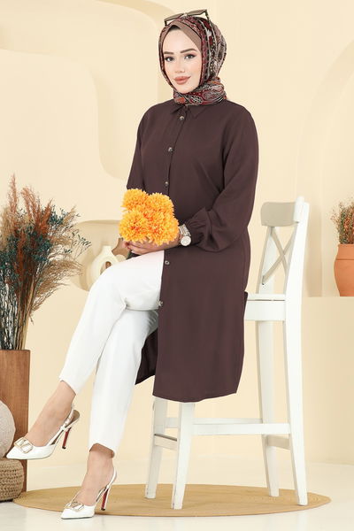 E.R.K. - Tunic 2001ERK1158-MS Brown - 393685