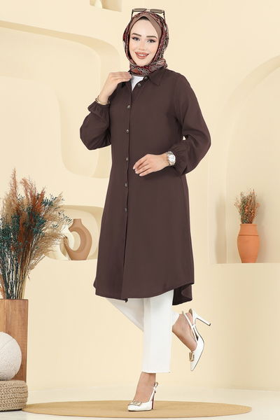 E.R.K. - Tunic 2001ERK1158-MS Brown - 393687