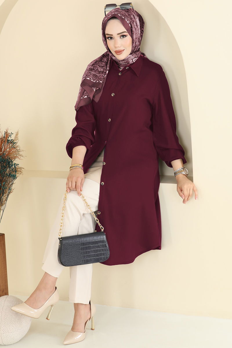 Tunic 2001ERK1158-MS Burgundy