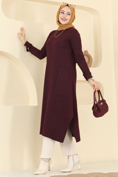 U.K.B. - Tunic 24009UKB139-MS Burgundy
