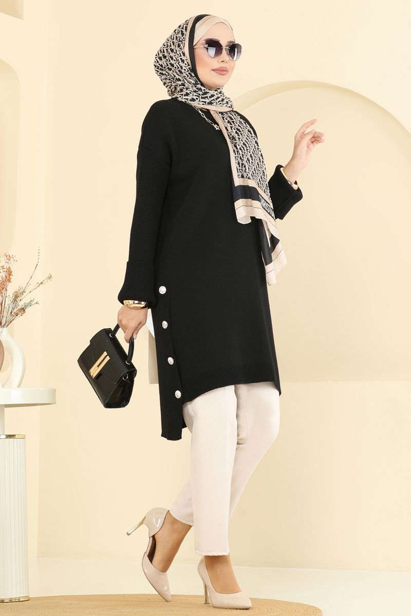 بلوز أسود 2716AYD574-MS