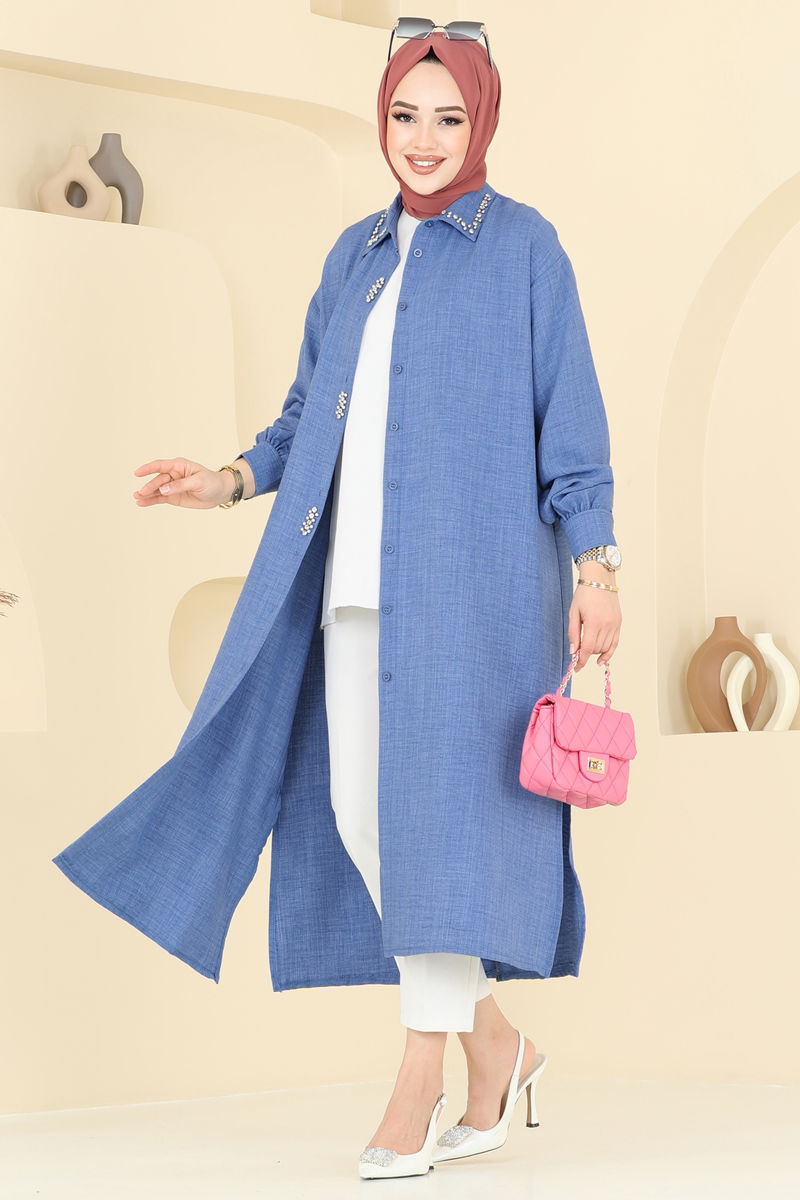 بلوز ازرق 302HBS856-MS