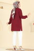 Tunic 304OZN1046-MS Burgundy - Thumbnail