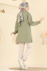 بلوز اخضر عفني 304OZN1046-MS - Thumbnail