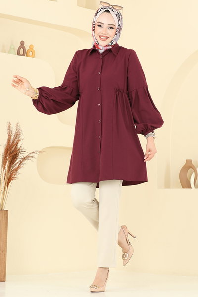 K.T.R. - Tunic 3055KTR750-MS Burgundy - 374176
