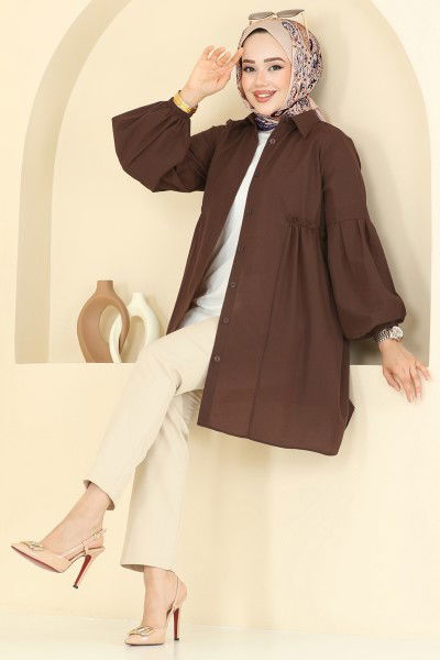 K.T.R. - Tunic 3055KTR750-MS Dark Brown