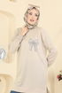 Tunic 305OZN1046-MS Beige - Thumbnail