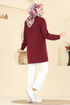 Tunic 305OZN1046-MS Burgundy - Thumbnail
