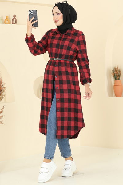 K.T.R. - Tunic 3062KTR750-MS Pattern 3 Red - 394658