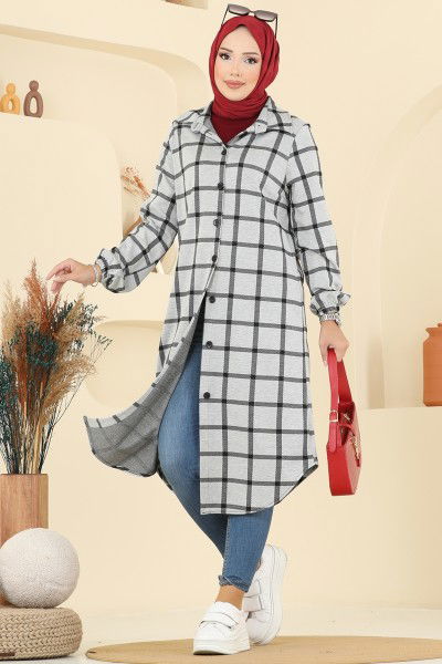 K.T.R. - Tunic 3062KTR750-MS Pattern 4 Gray