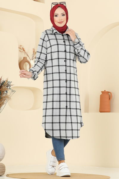 K.T.R. - Tunic 3062KTR750-MS Pattern 4 Gray - 394670