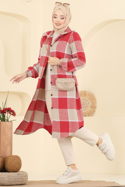 K.T.R. - بلوز بيج&أحمر 3068KTR750-MS - 414615